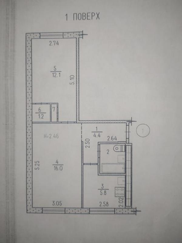 Sale 2 bedroom-(s) apartment 43 sq. m., Matrosova Street 14а