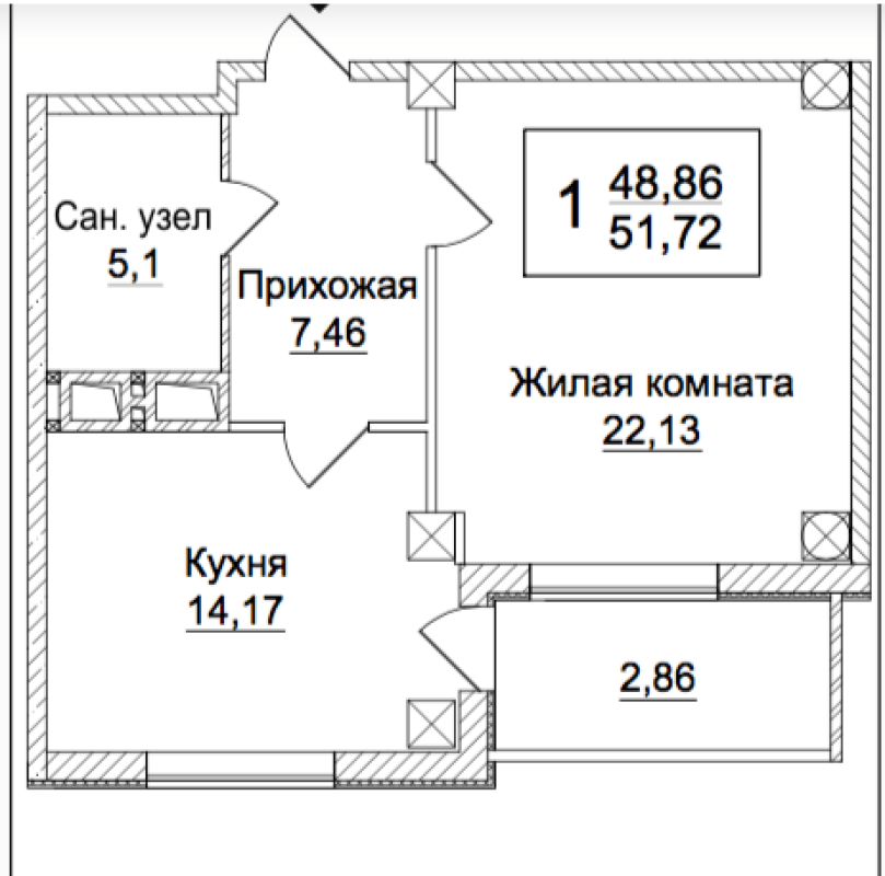 Продажа 1 комнатной квартиры 52 кв. м, Истоминский пер. 2
