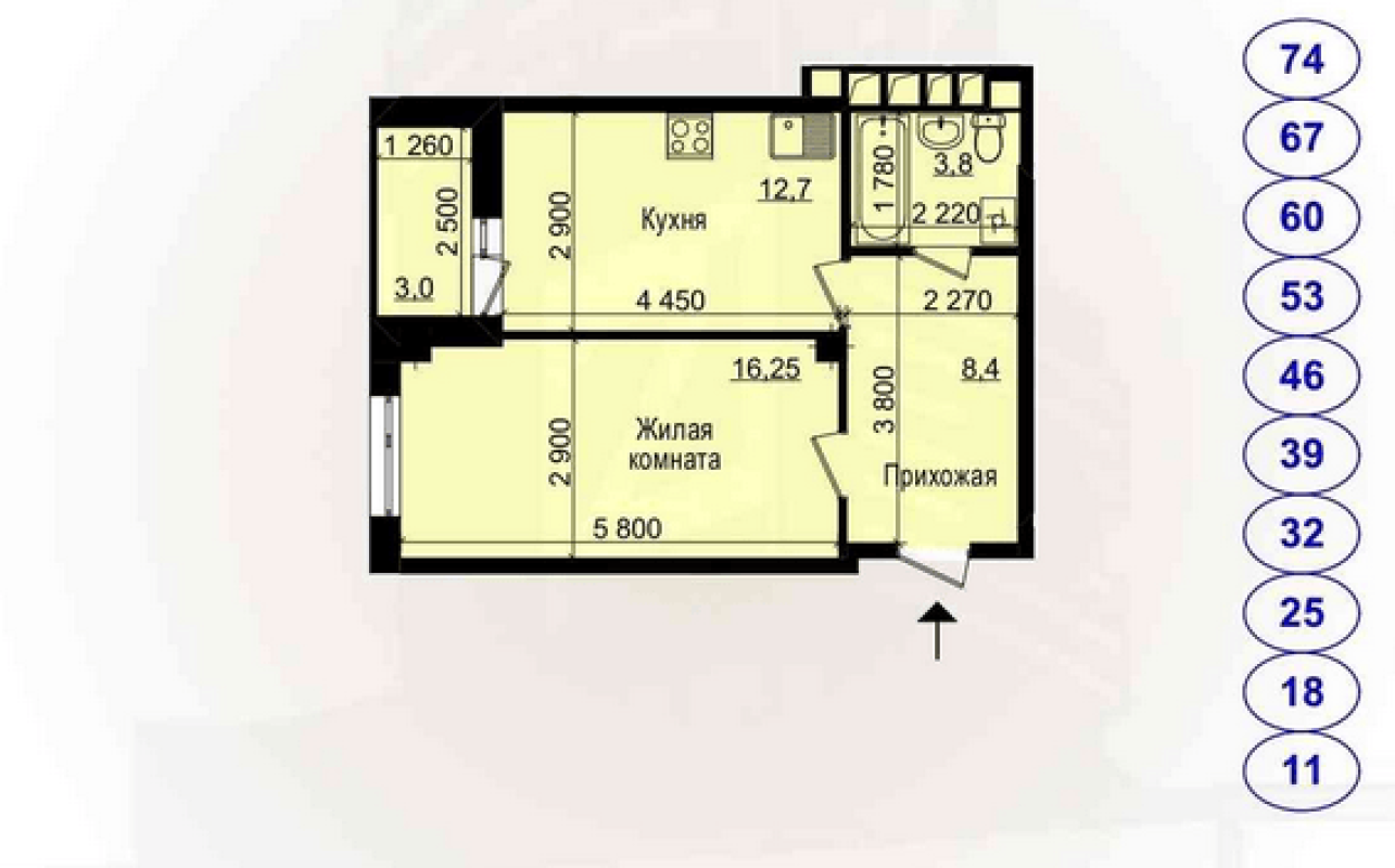 Sale 1 bedroom-(s) apartment 43 sq. m., Petra Hryhorenka Avenue (Marshala Zhukova Avenue) 2