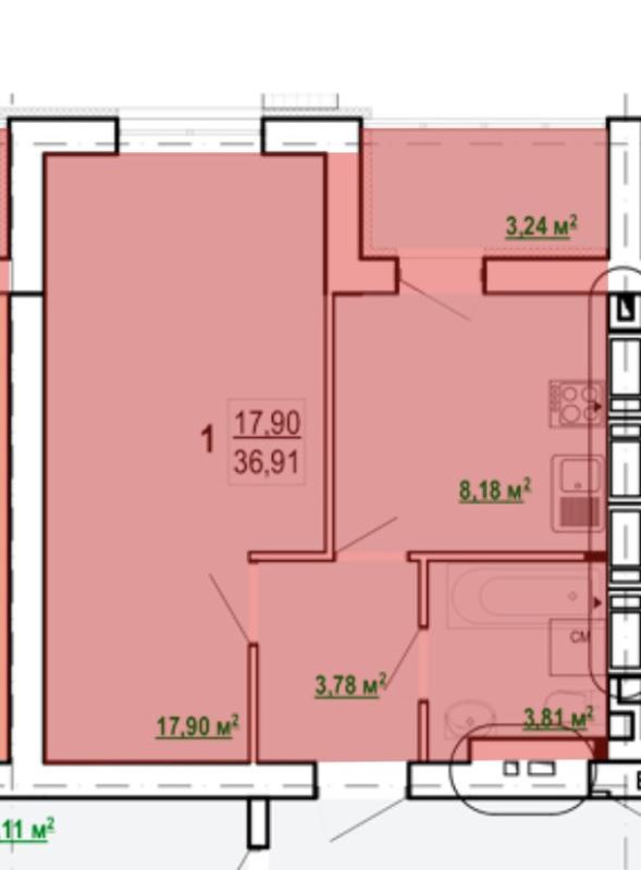 Продажа 1 комнатной квартиры 37 кв. м, Шевченко ул.