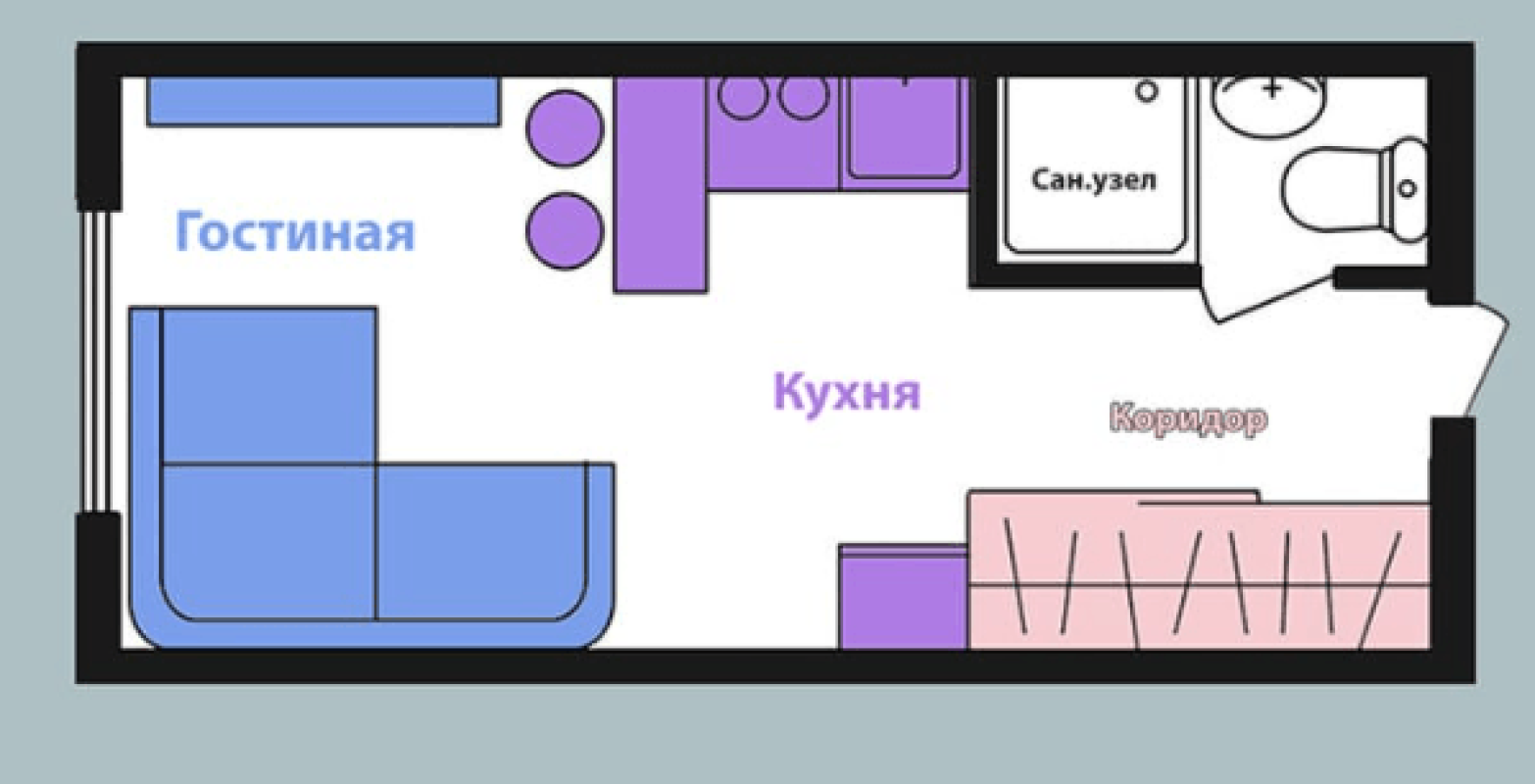 Продажа 1 комнатной квартиры 18 кв. м, Весёлая ул. 22