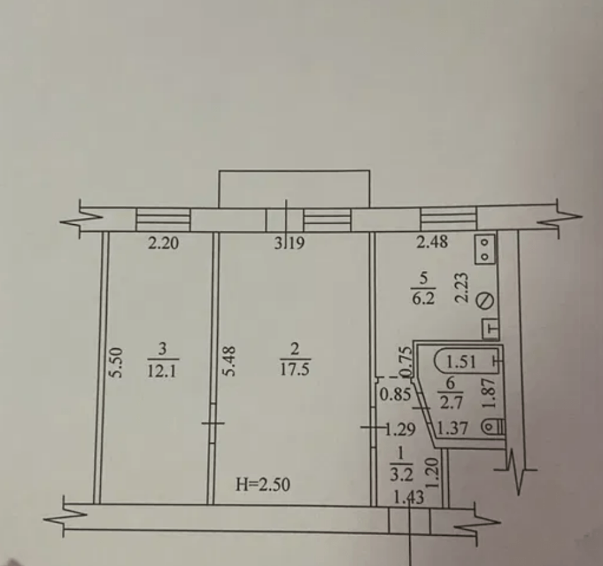 Продаж 2 кімнатної квартири 43 кв. м, Отакара Яроша вул. 17А