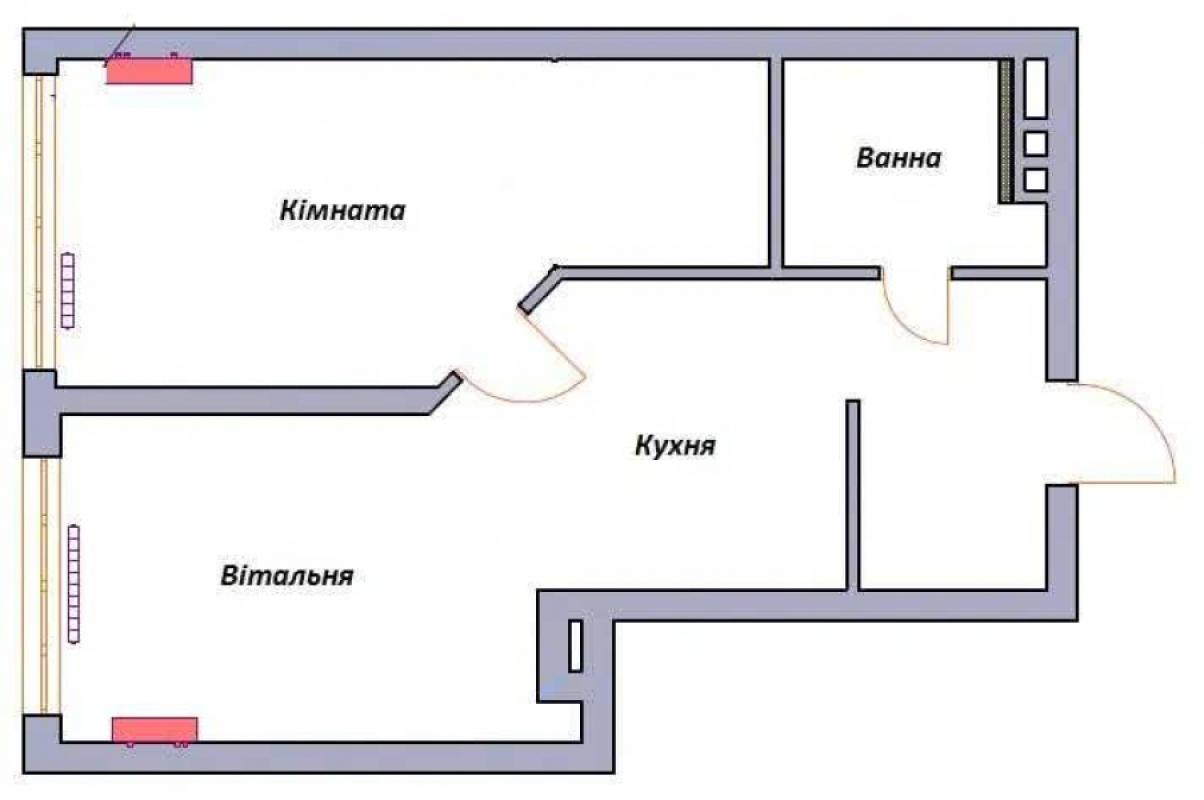 Long term rent 1 bedroom-(s) apartment Beresteiska Avenue (Peremohy Avenue) 5в