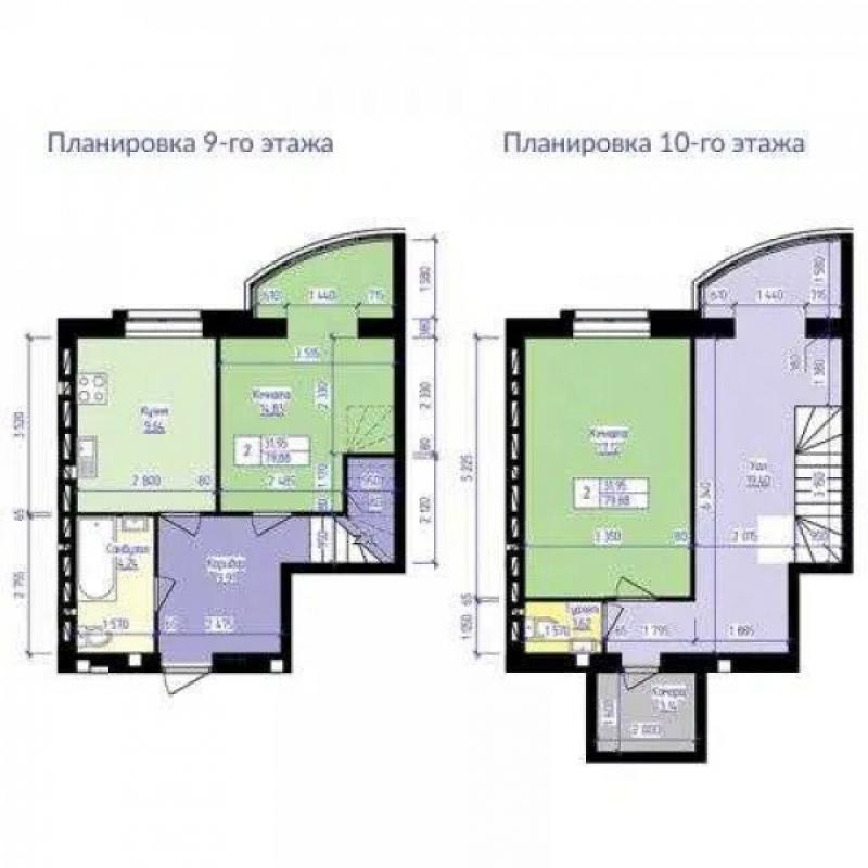 Sale 3 bedroom-(s) apartment 80.2 sq. m., Losivskyi Lane 4