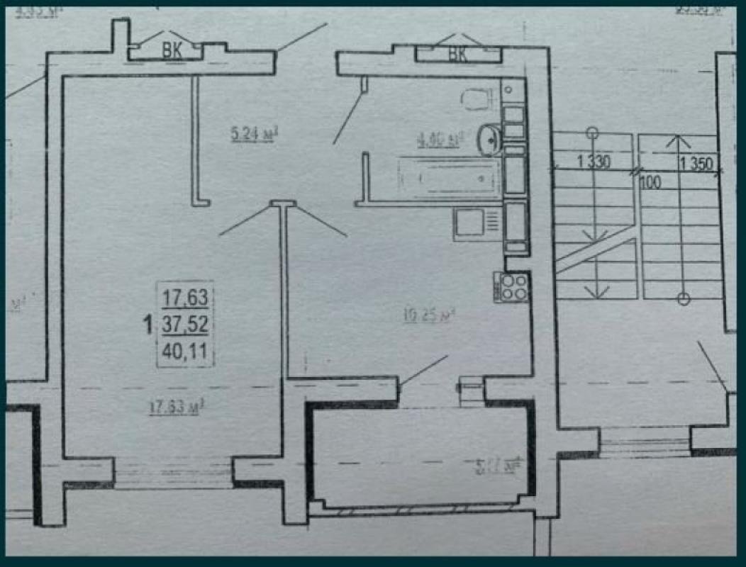 Sale 1 bedroom-(s) apartment 40 sq. m., Peremohy Avenue 86