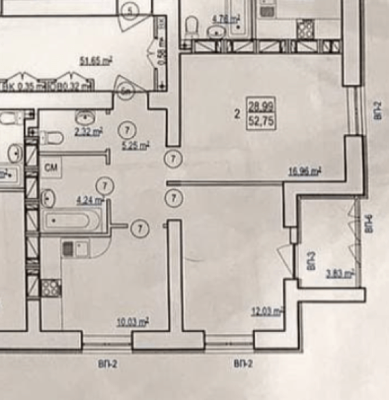 Продажа 2 комнатной квартиры 52 кв. м, Полтавский Шлях ул.