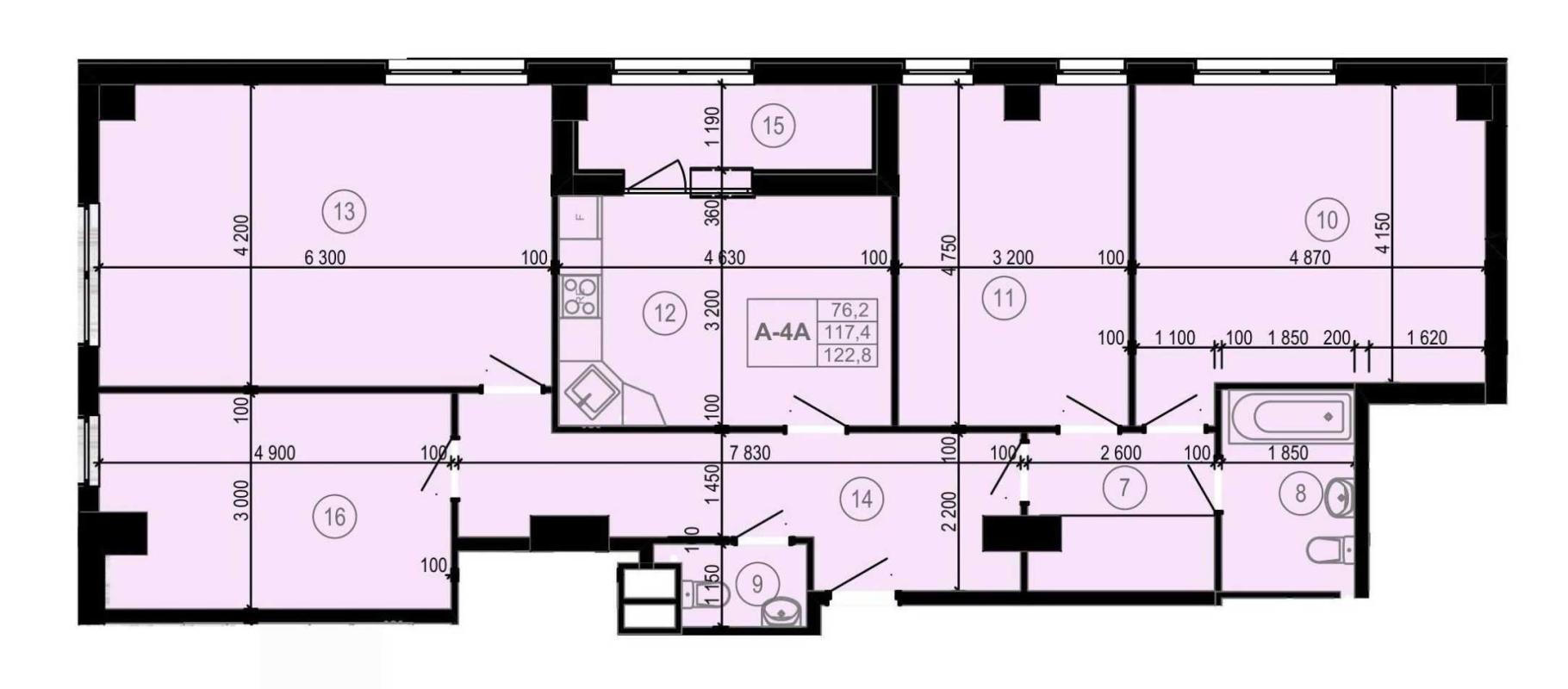 Sale 4 bedroom-(s) apartment 123 sq. m., Heroiv Kharkova Avenue (Moskovskyi Avenue) 97