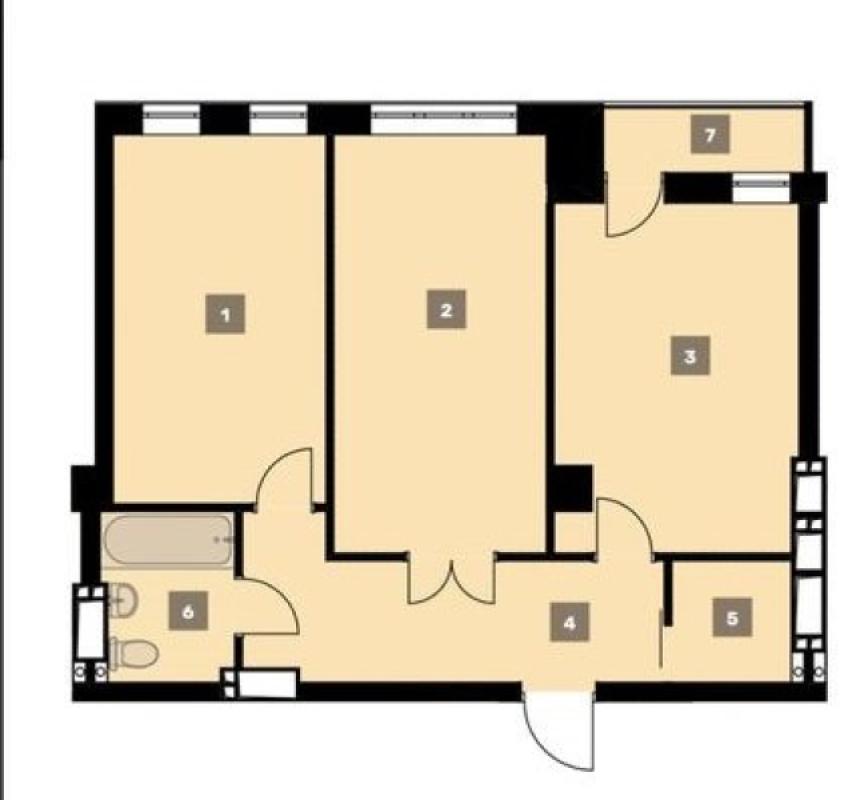 Sale 2 bedroom-(s) apartment 60 sq. m., Sokilnytska Street 28