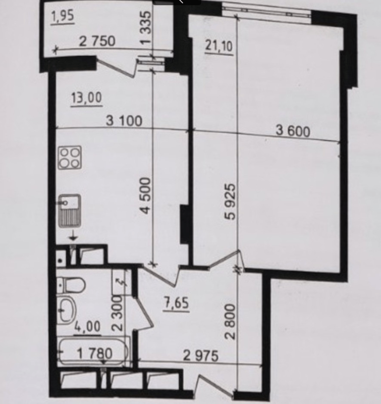 Sale 1 bedroom-(s) apartment 48 sq. m., Petra Hryhorenka Avenue (Marshala Zhukova Avenue) 2