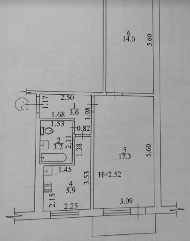 Продажа 2 комнатной квартиры 46 кв. м, Владислава Зубенко ул. (Тимуровцев) 46