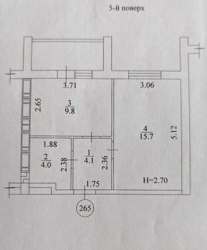 Продаж 1 кімнатної квартири 36 кв. м, Льва Ландау просп. (50-річчя СРСР) 52в