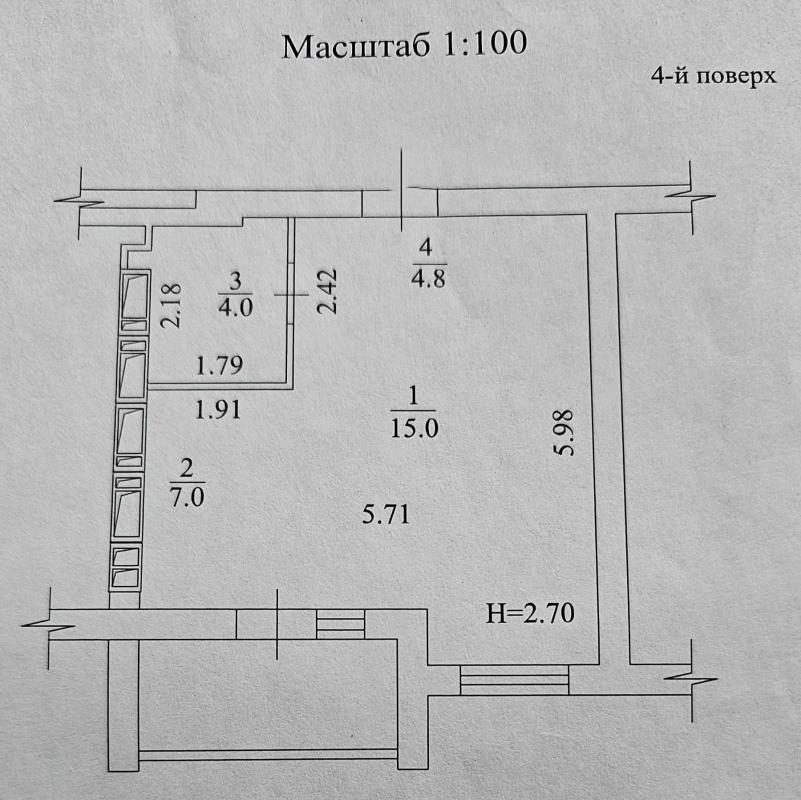 Sale 1 bedroom-(s) apartment 33 sq. m., Akademika Barabashova Street 10