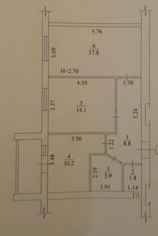 Продаж 2 кімнатної квартири 58 кв. м, Льва Ландау просп. (50-річчя СРСР) 52