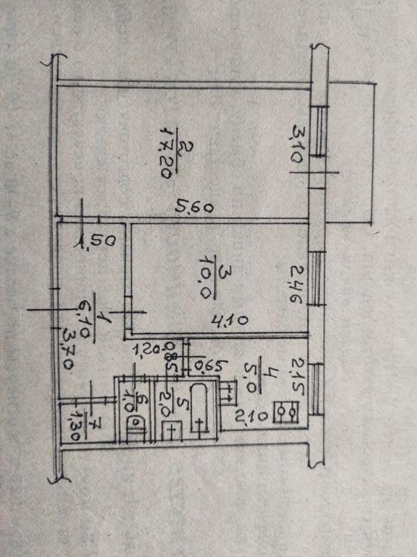 Sale 2 bedroom-(s) apartment 43 sq. m., Heroiv Pratsi Street 48б