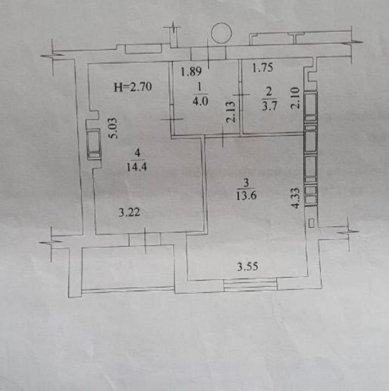 Продажа 1 комнатной квартиры 39 кв. м, 