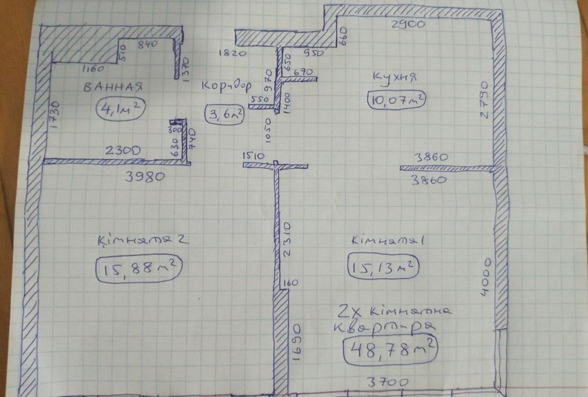 Sale 2 bedroom-(s) apartment 49 sq. m., Beresteiska Avenue (Peremohy Avenue) 67