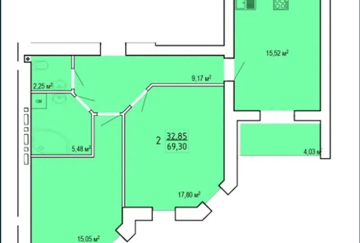 Sale 2 bedroom-(s) apartment 70 sq. m., Profesorska Street 31