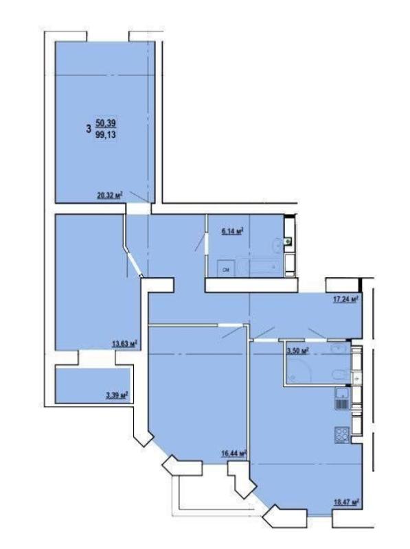 Sale 3 bedroom-(s) apartment 99 sq. m., Profesorska Street 16
