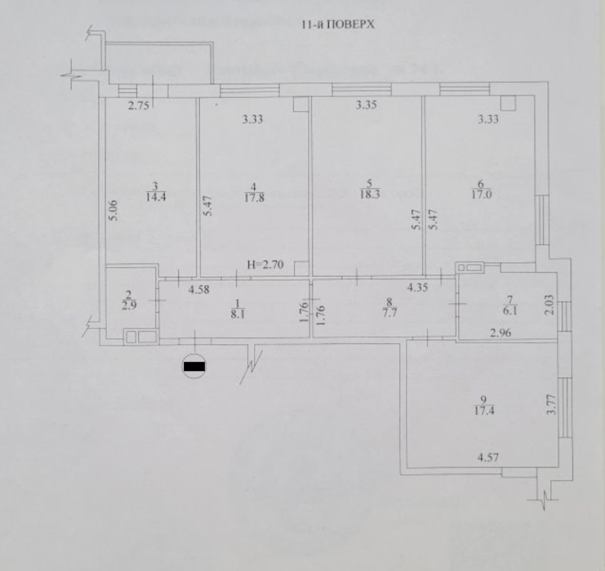 Продаж 4 кімнатної квартири 110 кв. м, Гвардійців-Широнінців вул. 74Б