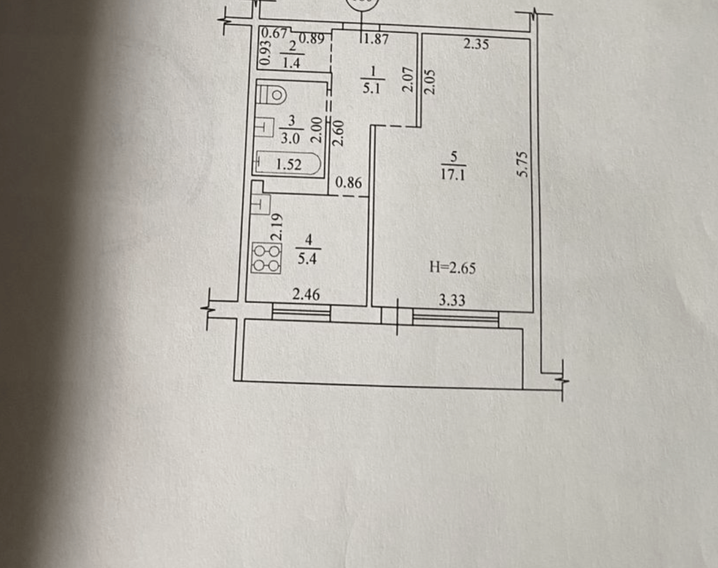 Sale 1 bedroom-(s) apartment 38 sq. m., Vladyslava Zubenka street (Tymurivtsiv Street) 29