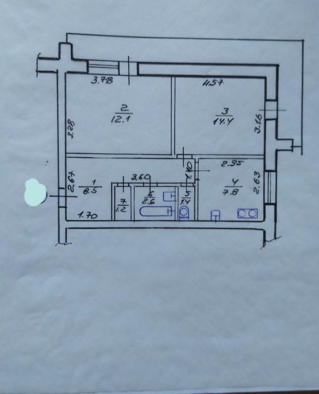 Продажа 2 комнатной квартиры 52 кв. м, Петра Болбочана ул. (Клапцова) 59