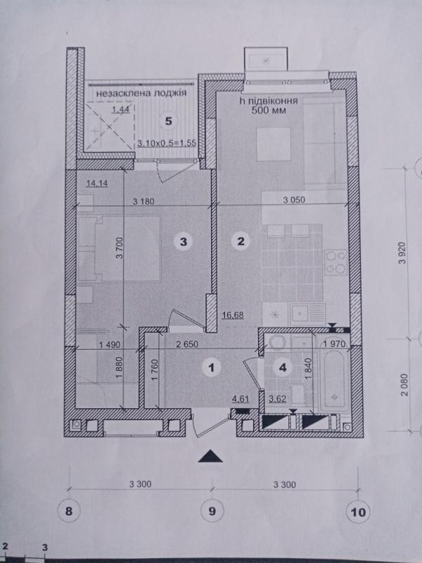 Sale 1 bedroom-(s) apartment 43 sq. m., Mykilsko-Slobidska Street