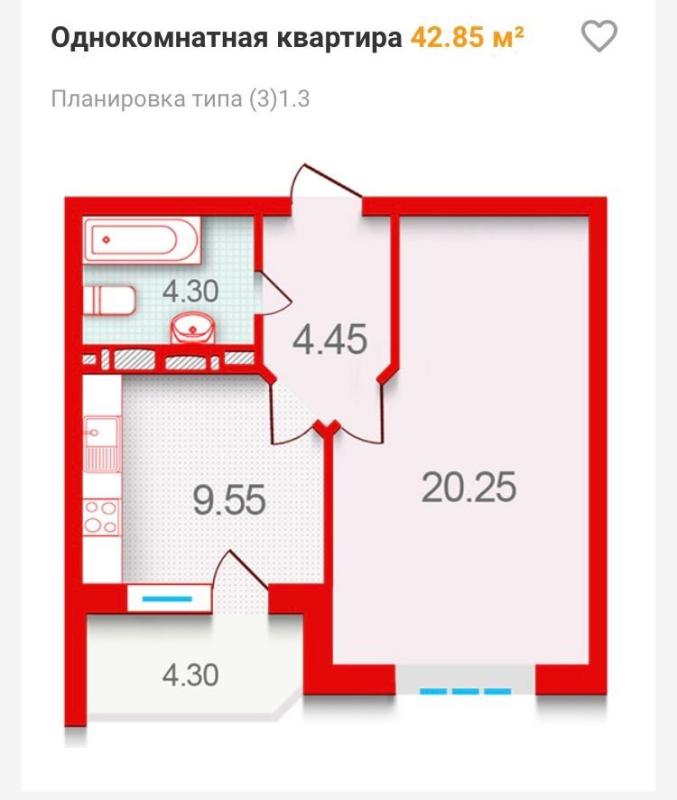 Sale 1 bedroom-(s) apartment 44 sq. m., Zolotoustivska Street