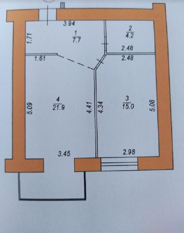 Продажа 1 комнатной квартиры 48 кв. м, Яремы ул.