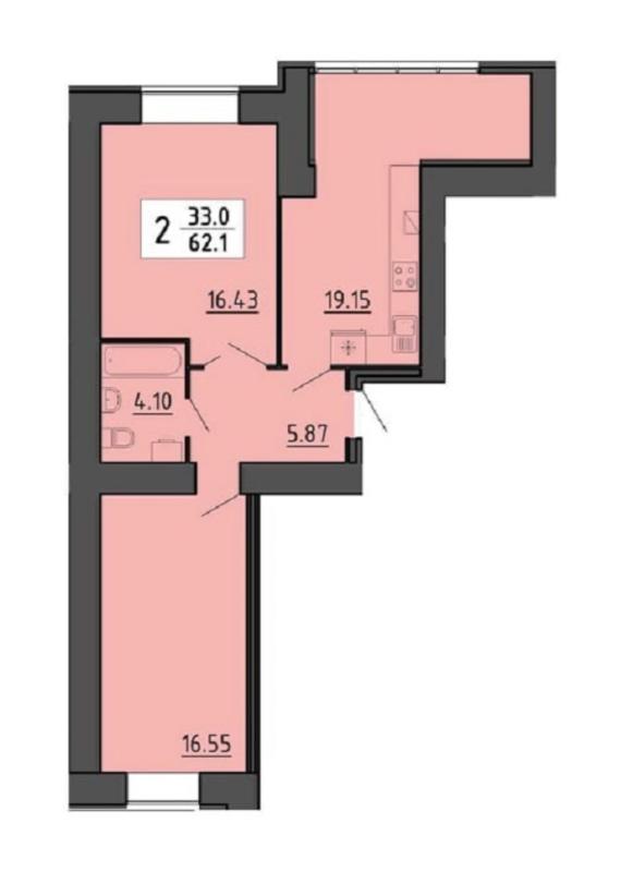 Продаж 2 кімнатної квартири 63.7 кв. м, Енергетична Бічна вул.