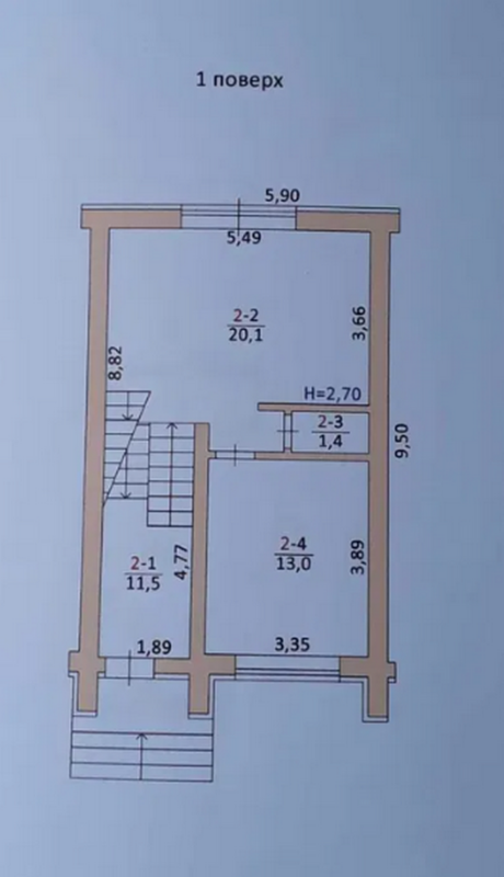 Sale house 132 sq. m., Dovbusha Street