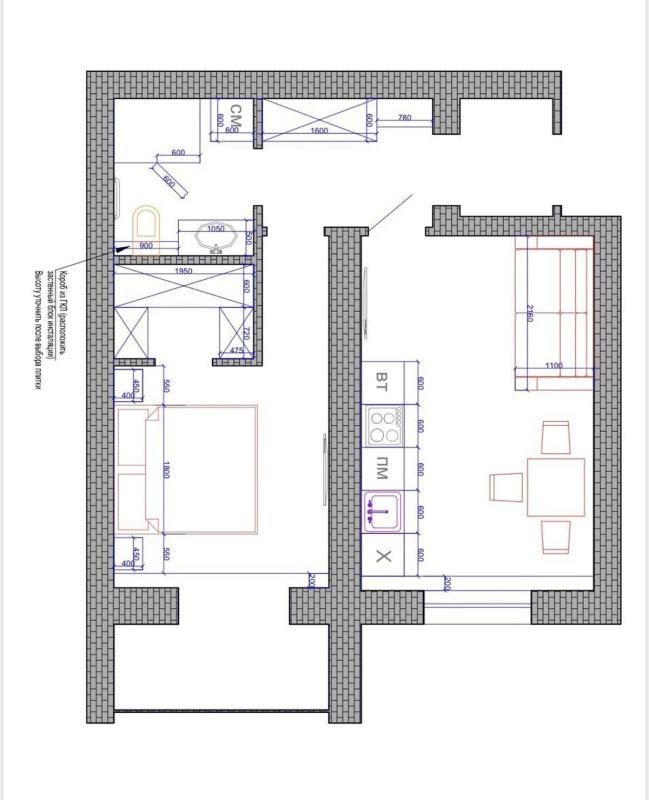 Продаж 1 кімнатної квартири 47 кв. м, Драгоманова вул. 6