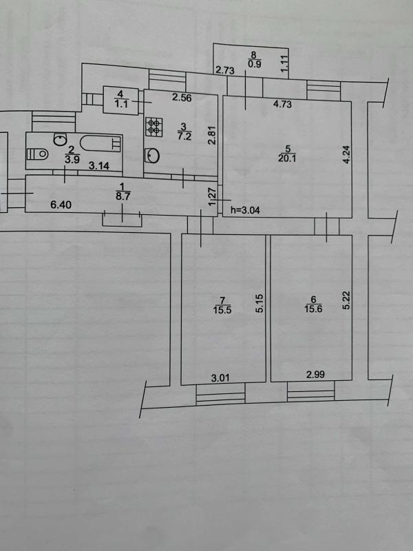 Sale 3 bedroom-(s) apartment 73 sq. m., Dovnar-Zapolskoho Street 2/20