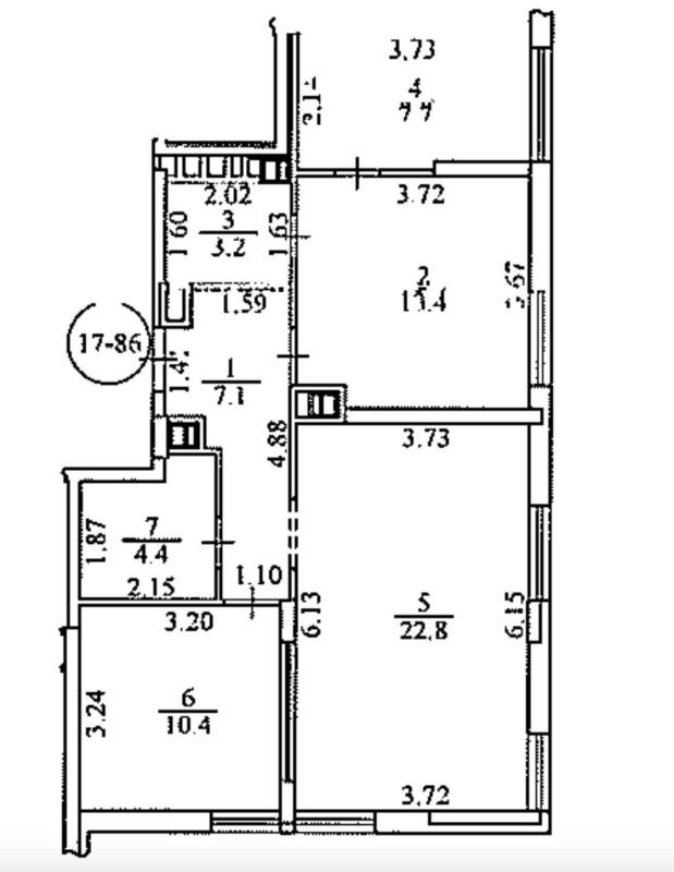 Sale 2 bedroom-(s) apartment 69 sq. m., Saliutna Street