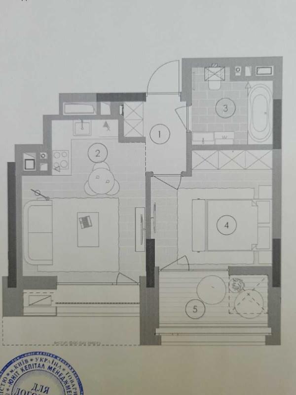 Sale 1 bedroom-(s) apartment 44 sq. m., Gareth Jones Street (Simi Khokhlovykh Street) 8