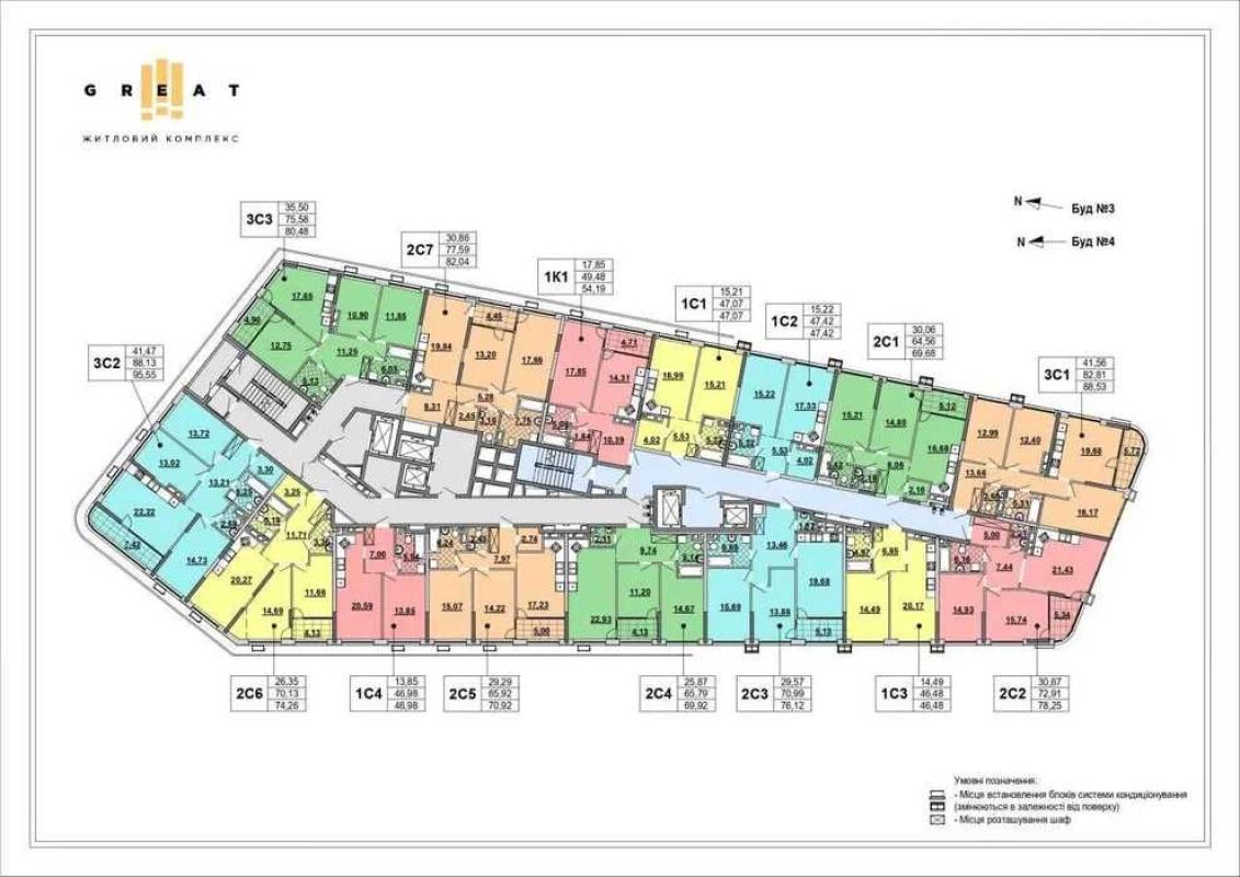 Продаж 1 кімнатної квартири 47 кв. м, Дніпровська набережна