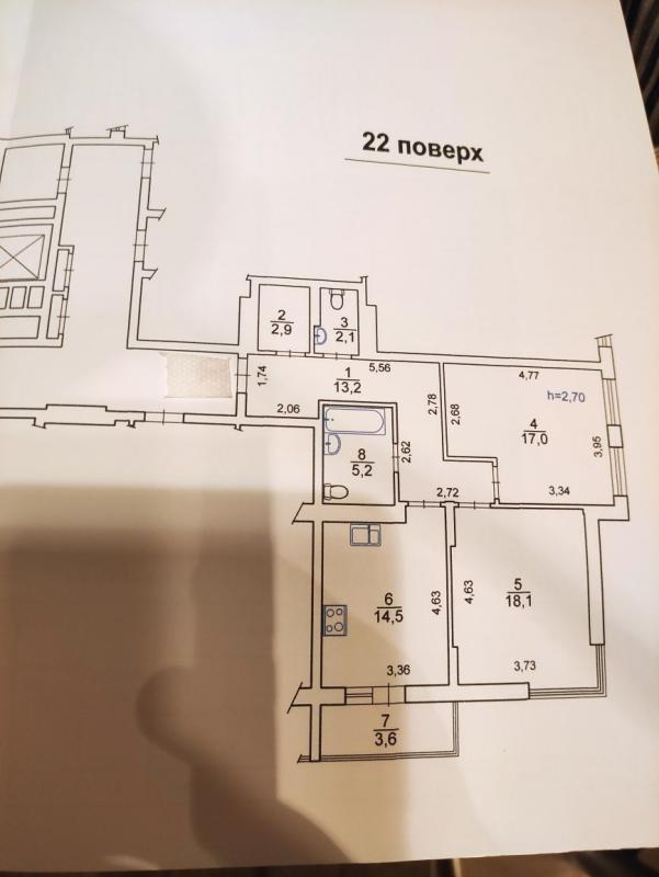 Продаж 2 кімнатної квартири 76 кв. м, Загорівська вул. (Багговутівська) 17-21