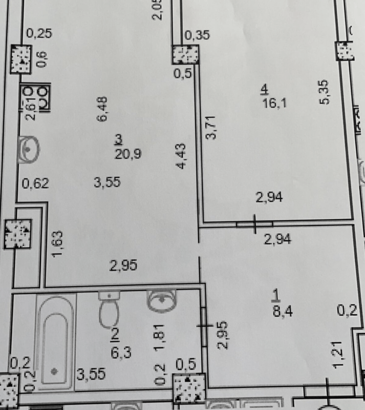 Продажа 1 комнатной квартиры 52 кв. м, Нагорная ул.