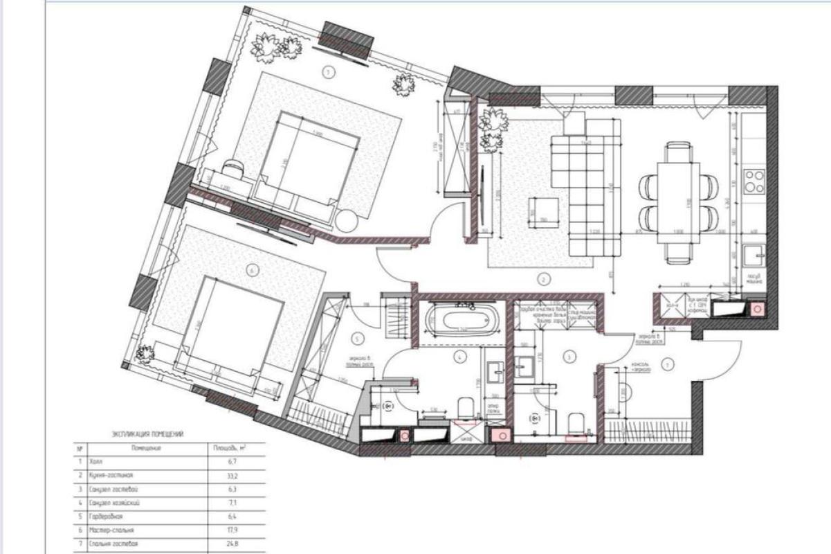 Sale 2 bedroom-(s) apartment 105 sq. m., Andriia Verkhohliada Street (Mykhaila Drahomyrova Street) 17б