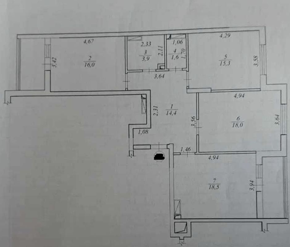 Sale 3 bedroom-(s) apartment 97 sq. m., Revutskoho Street 40