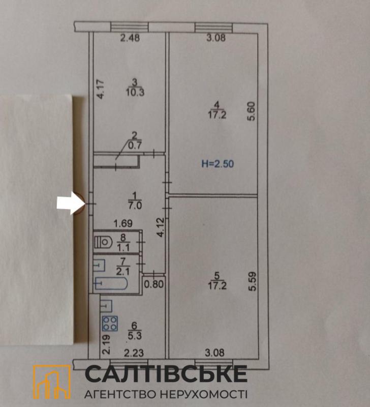 Продаж 3 кімнатної квартири 62 кв. м, Гвардійців-Широнінців вул. 63б