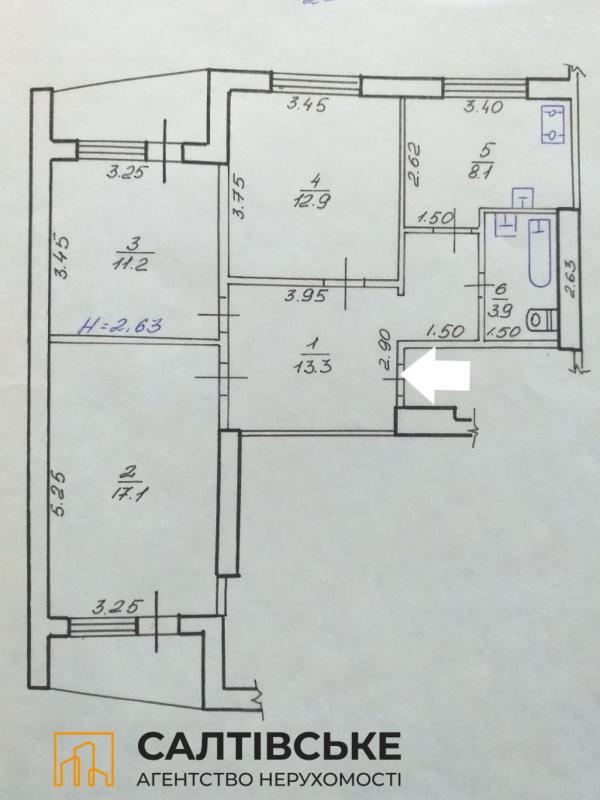 Продаж 3 кімнатної квартири 70 кв. м, Амосова вул. 27