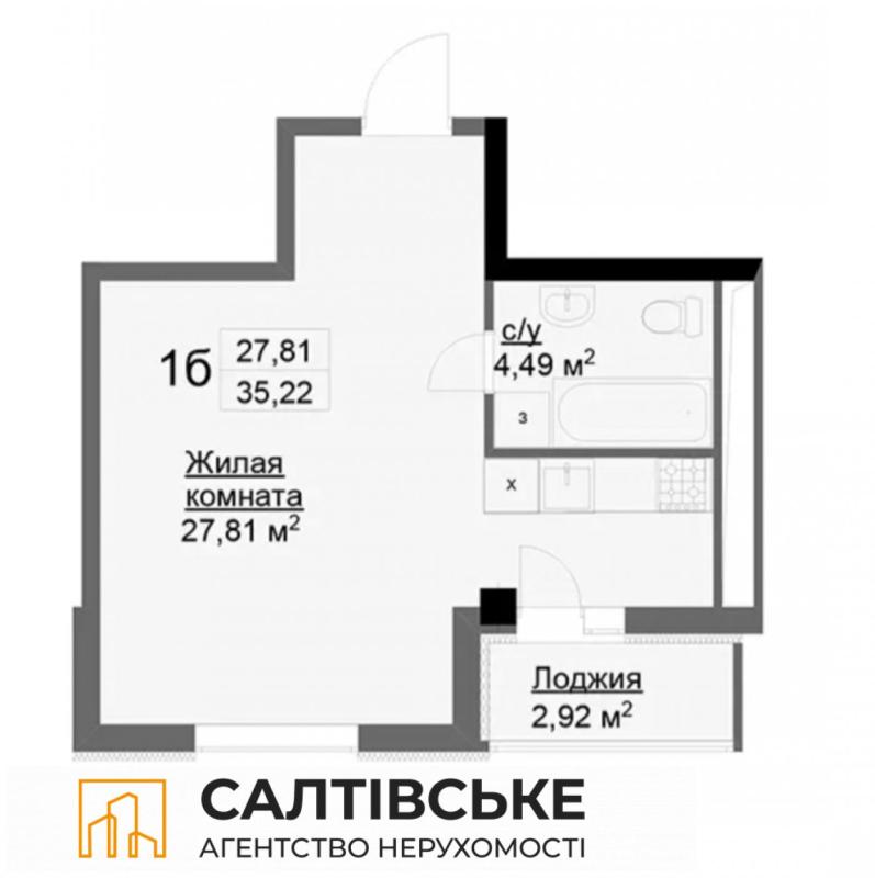 Sale 1 bedroom-(s) apartment 36 sq. m., Akademika Pavlova Street 158 корпус 2