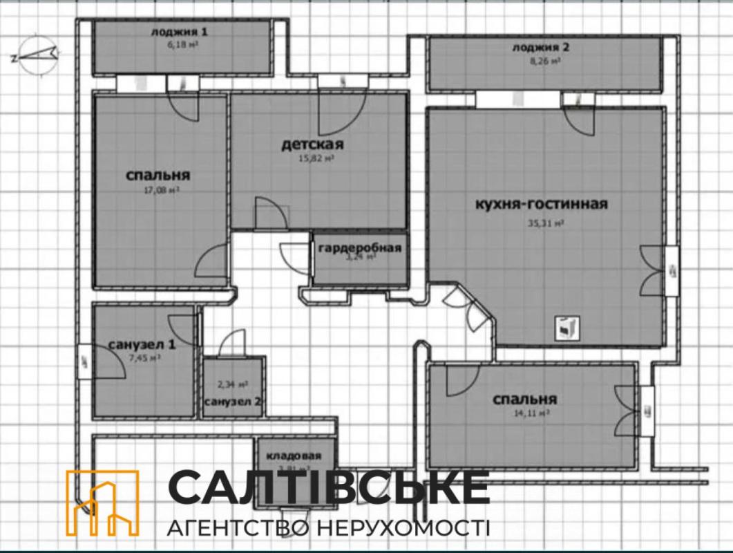 Sale 3 bedroom-(s) apartment 123 sq. m., Akademika Pavlova Street 144