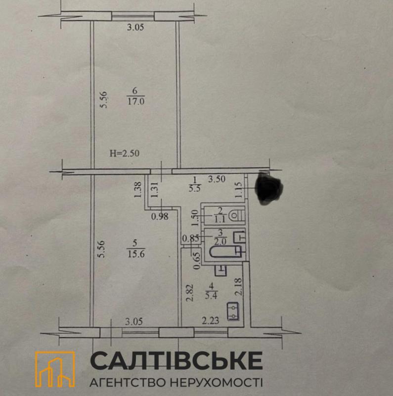 Sale 2 bedroom-(s) apartment 48 sq. m., Hvardiytsiv-Shyronintsiv Street 18а