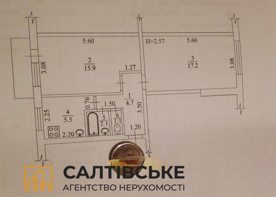 Продаж 2 кімнатної квартири 46 кв. м, Гвардійців-Широнінців вул. 38в