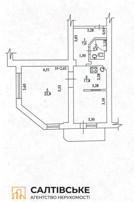 Sale 1 bedroom-(s) apartment 52 sq. m., Dzherelna Street 9а