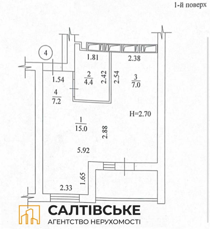Sale 1 bedroom-(s) apartment 36 sq. m., Kozakevycha Street 31
