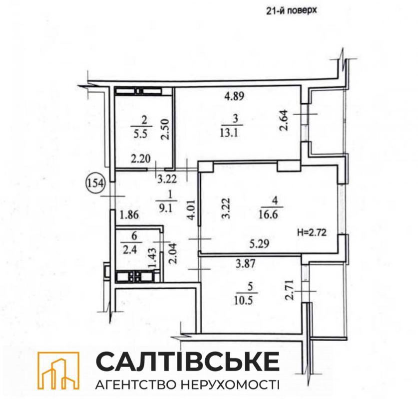 Sale 2 bedroom-(s) apartment 64 sq. m., Akademika Pavlova Street 158 корпус 2