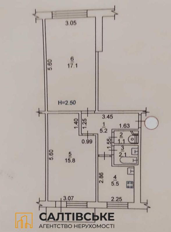 Sale 2 bedroom-(s) apartment 48 sq. m., Yuvileinyi avenue 59б