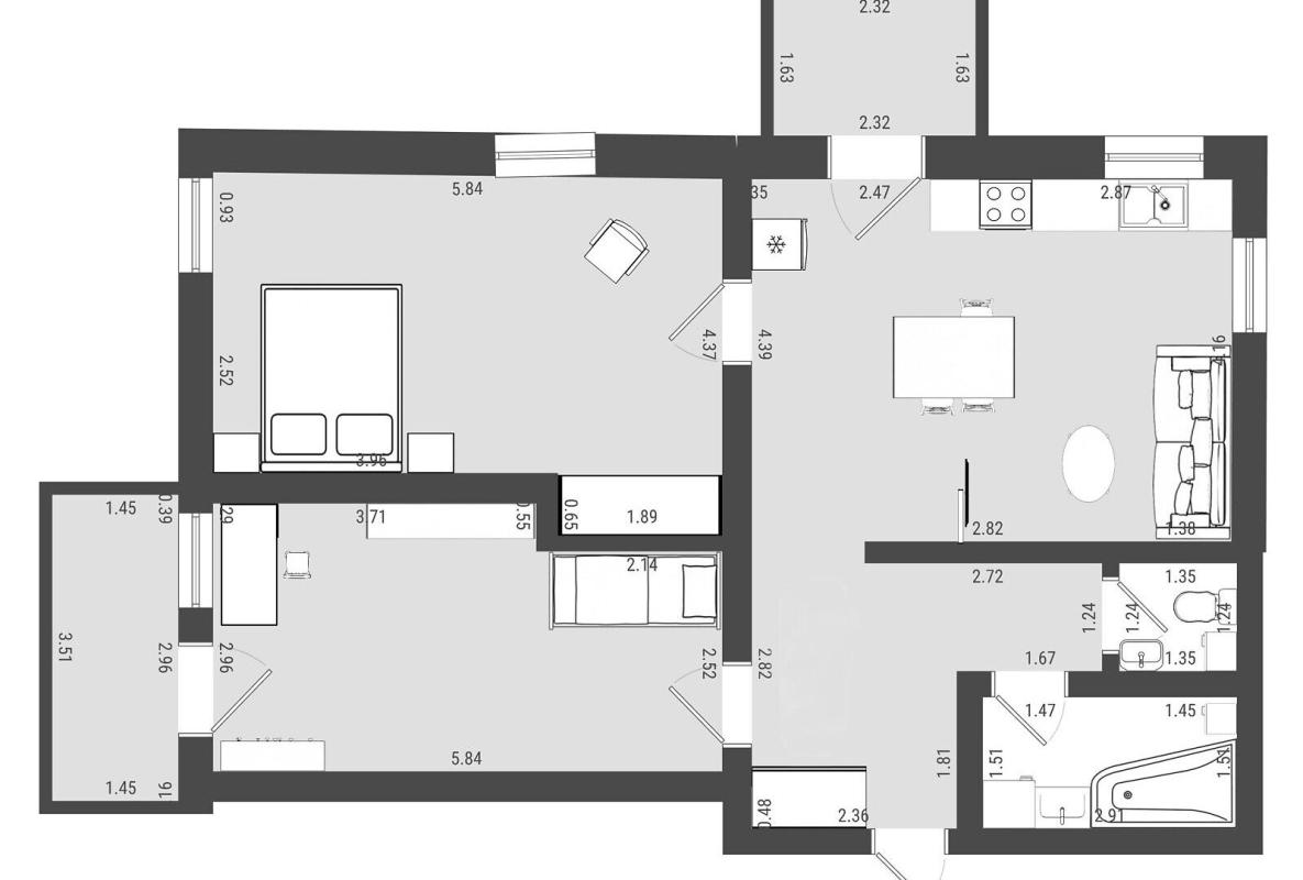 Long term rent 3 bedroom-(s) apartment Zolotovoritska Street 4